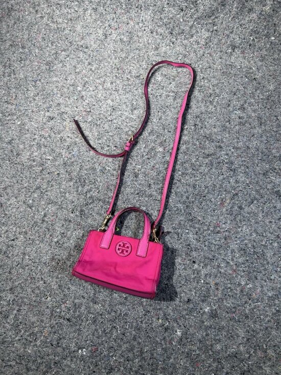 Tory Burch Handbags - Tory Burch Pink Small Satchel Top Handle Bag with Detachable Strap Gold Hardware
